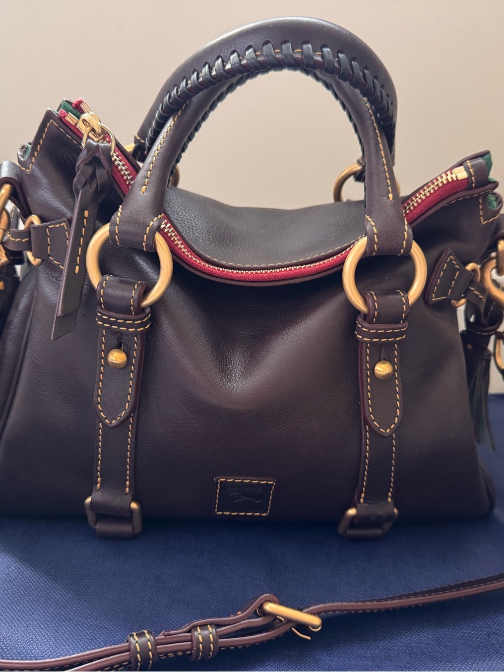 Dooney and Bourke Florentine satchel in Brown Tmoro - Picture 5 of 10